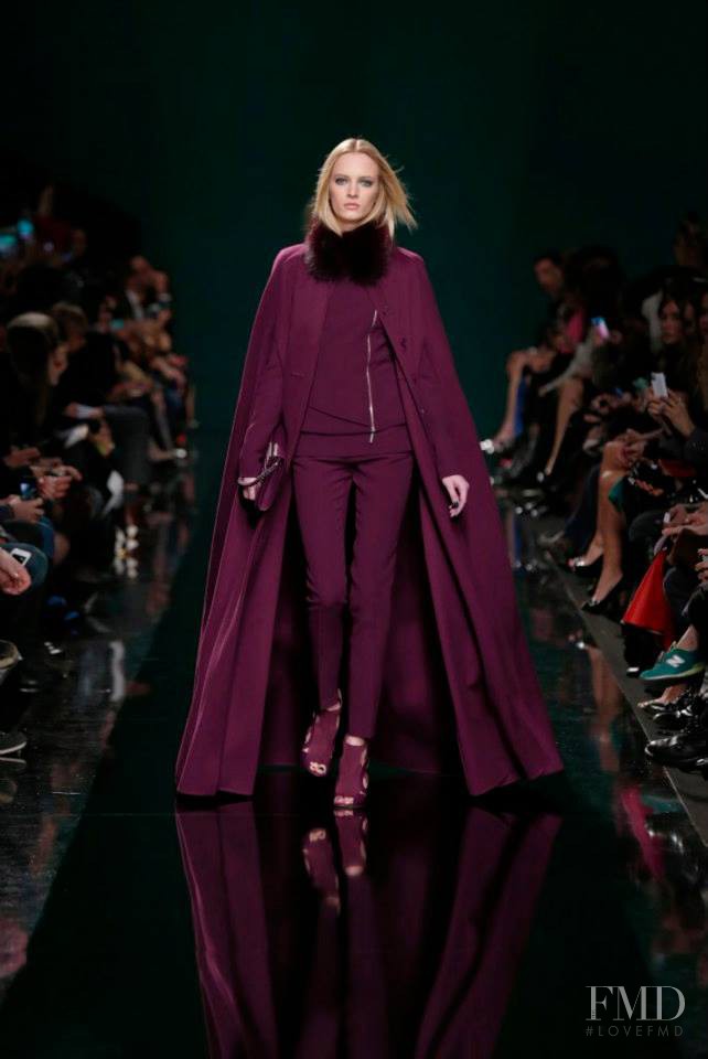 Daria Strokous featured in  the Elie Saab fashion show for Autumn/Winter 2014