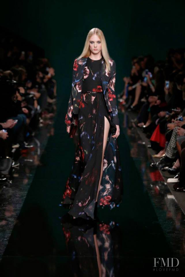 Charlene Hoegger featured in  the Elie Saab fashion show for Autumn/Winter 2014