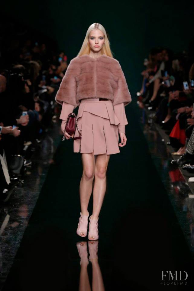 Sasha Luss featured in  the Elie Saab fashion show for Autumn/Winter 2014