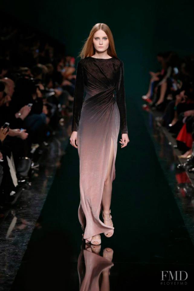 Franciska Gall featured in  the Elie Saab fashion show for Autumn/Winter 2014