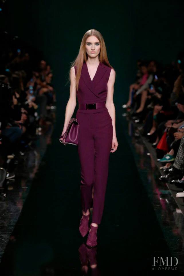 Manuela Frey featured in  the Elie Saab fashion show for Autumn/Winter 2014