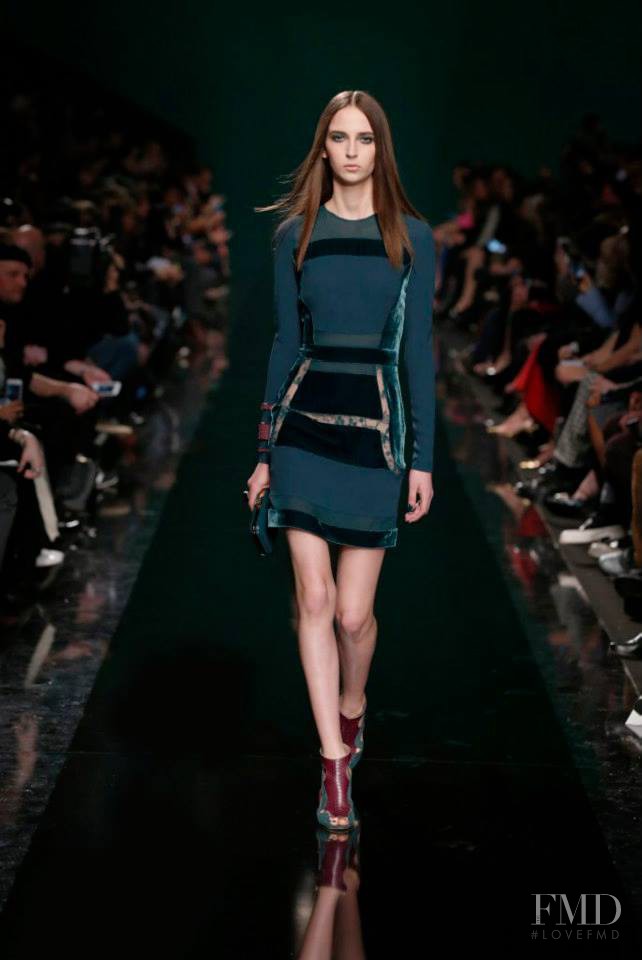 Waleska Gorczevski featured in  the Elie Saab fashion show for Autumn/Winter 2014