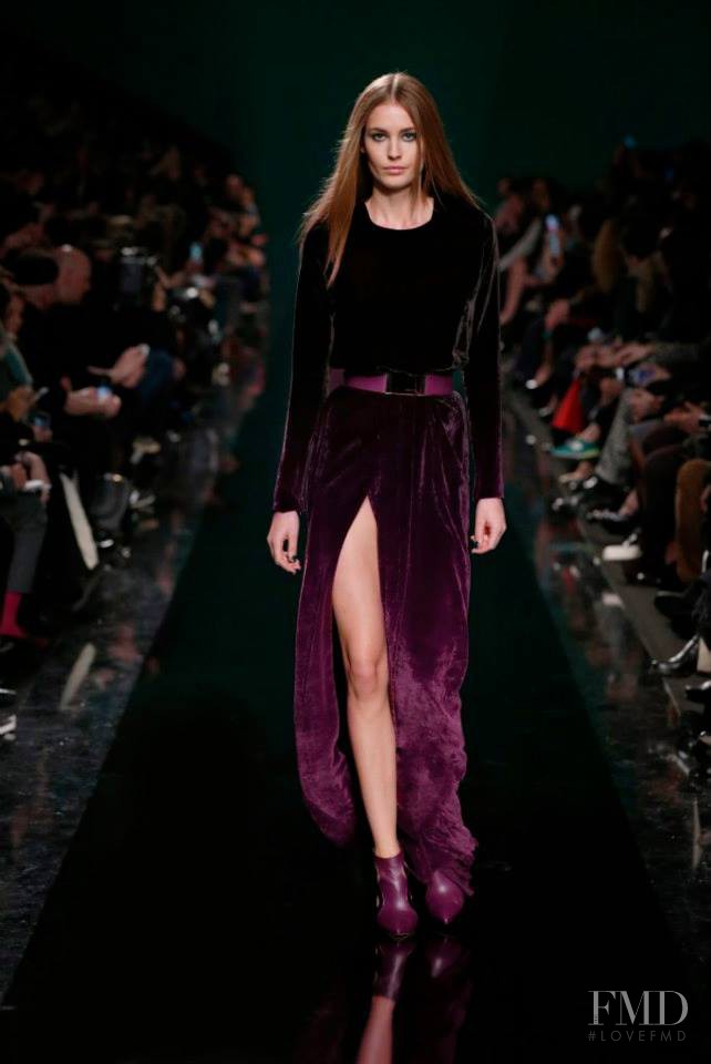 Nadja Bender featured in  the Elie Saab fashion show for Autumn/Winter 2014