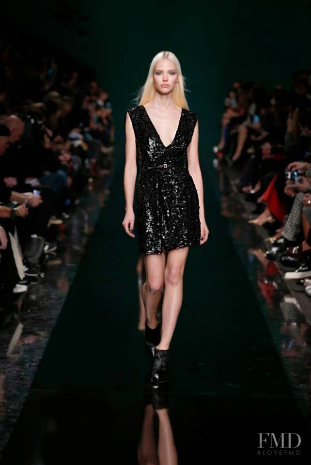 Sasha Luss featured in  the Elie Saab fashion show for Autumn/Winter 2014