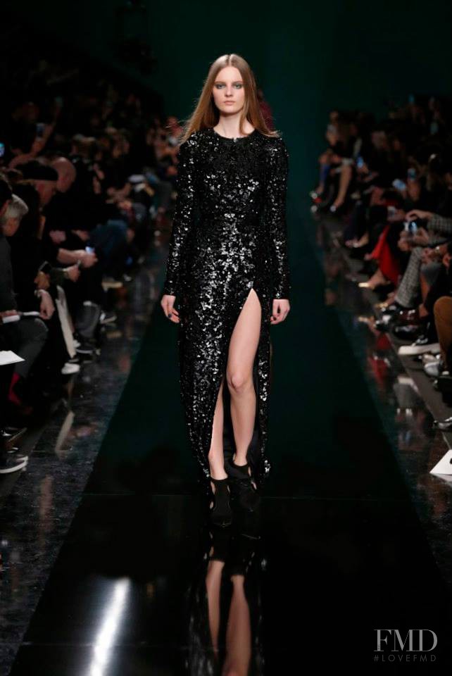 Tilda Lindstam featured in  the Elie Saab fashion show for Autumn/Winter 2014