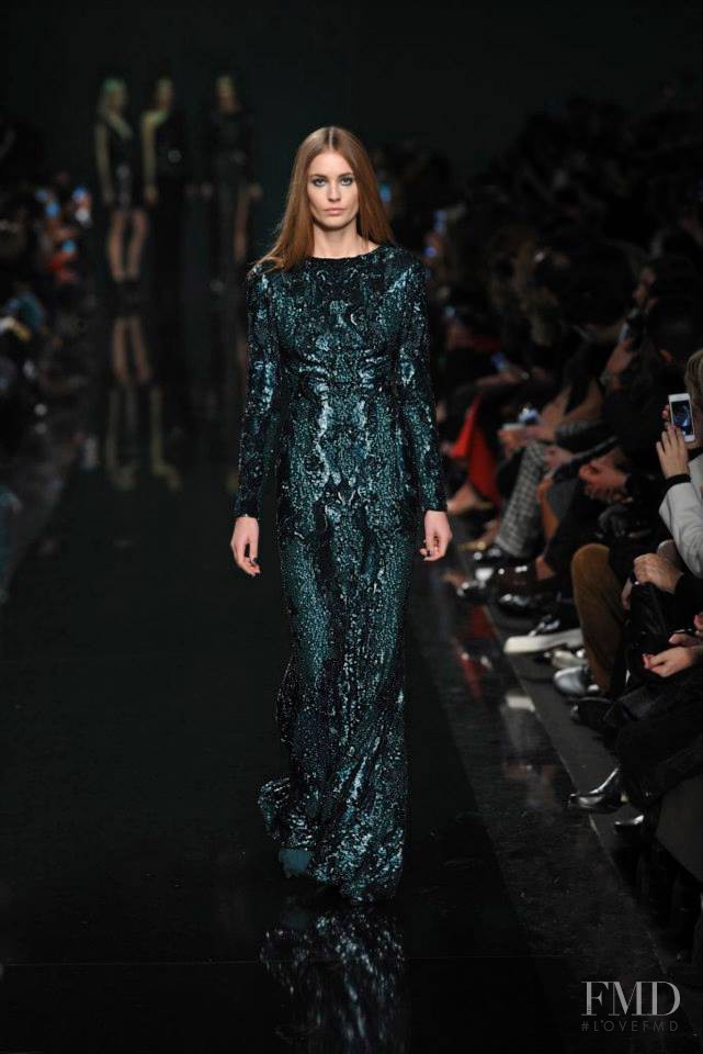 Nadja Bender featured in  the Elie Saab fashion show for Autumn/Winter 2014