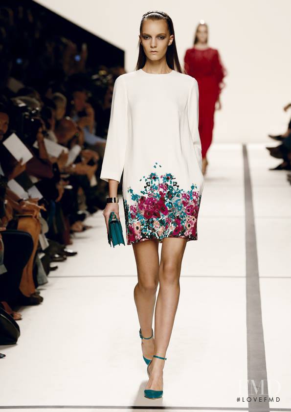 Irina Liss featured in  the Elie Saab fashion show for Spring/Summer 2014