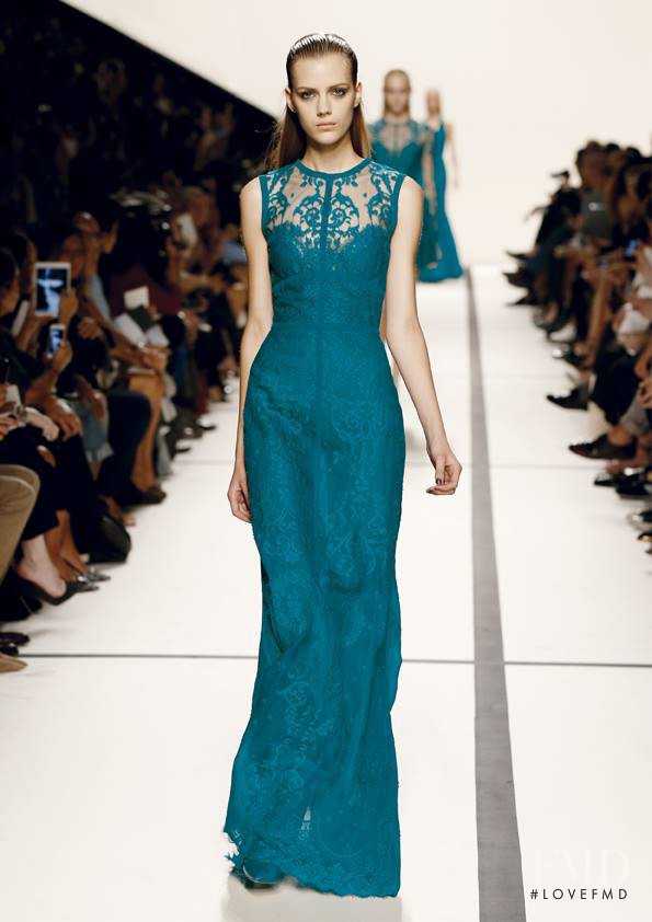 Esther Heesch featured in  the Elie Saab fashion show for Spring/Summer 2014
