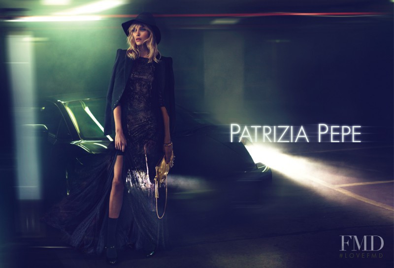 Anja Rubik featured in  the Patrizia Pepe advertisement for Fall 2012