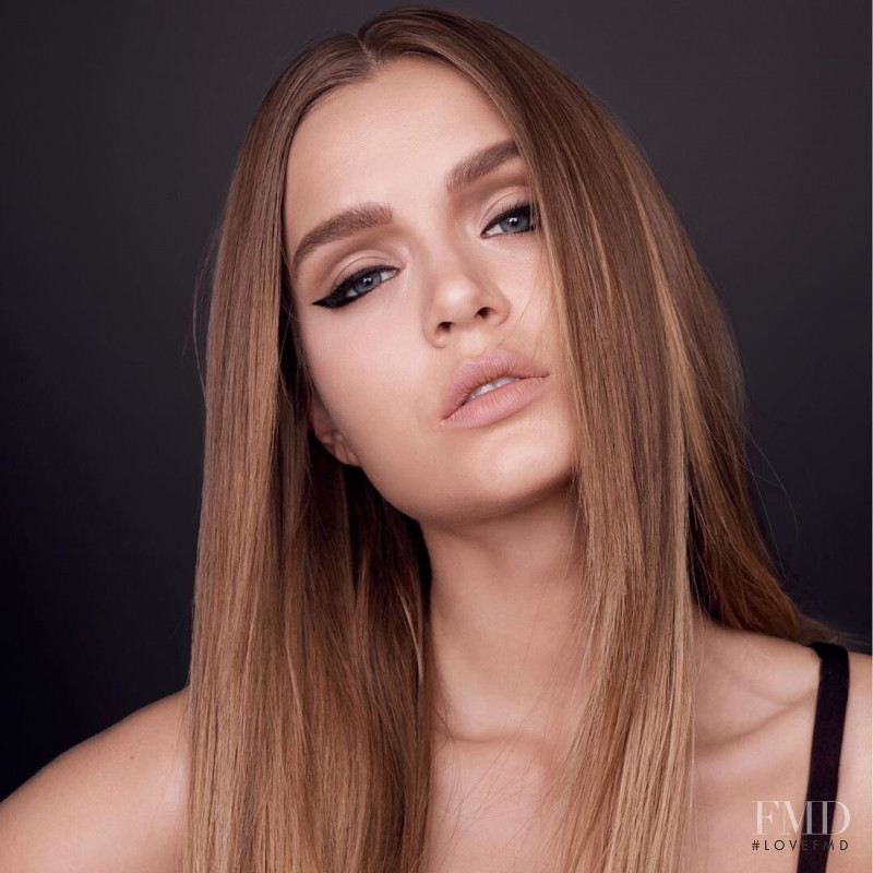 Josephine Skriver featured in  the Maybelline advertisement for Spring/Summer 2020