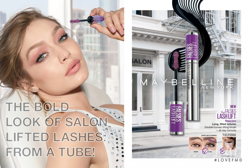 Gigi Hadid featured in  the Maybelline advertisement for Spring/Summer 2020