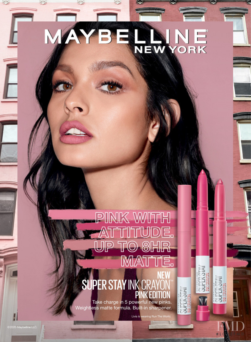 Livia Rangel featured in  the Maybelline advertisement for Spring/Summer 2020