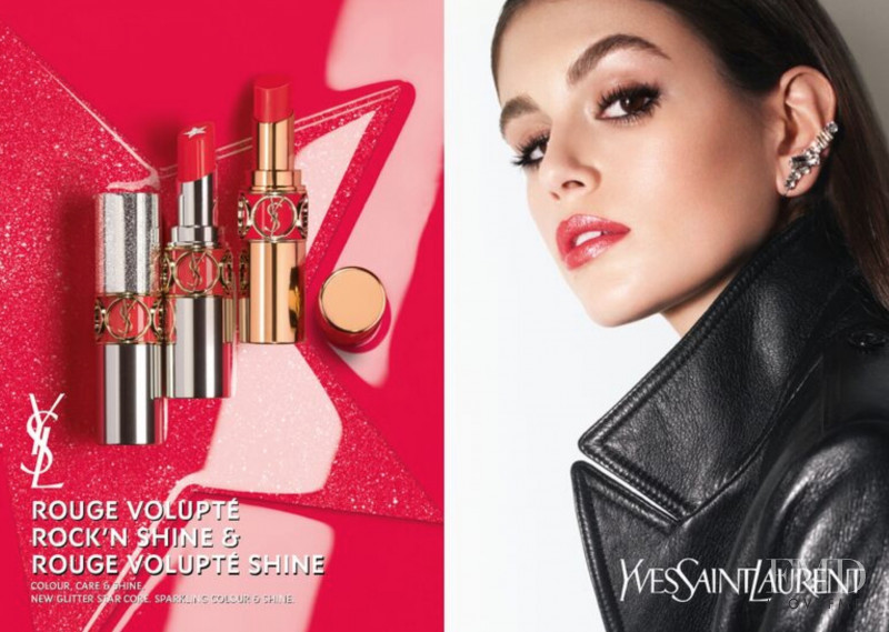 Kaia Gerber featured in  the YSL Beauty advertisement for Spring/Summer 2020