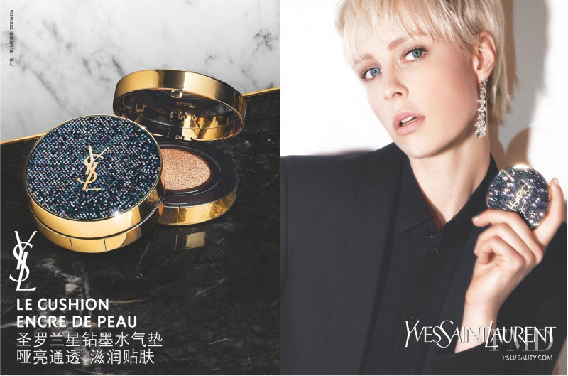Edie Campbell featured in  the YSL Beauty advertisement for Spring/Summer 2020