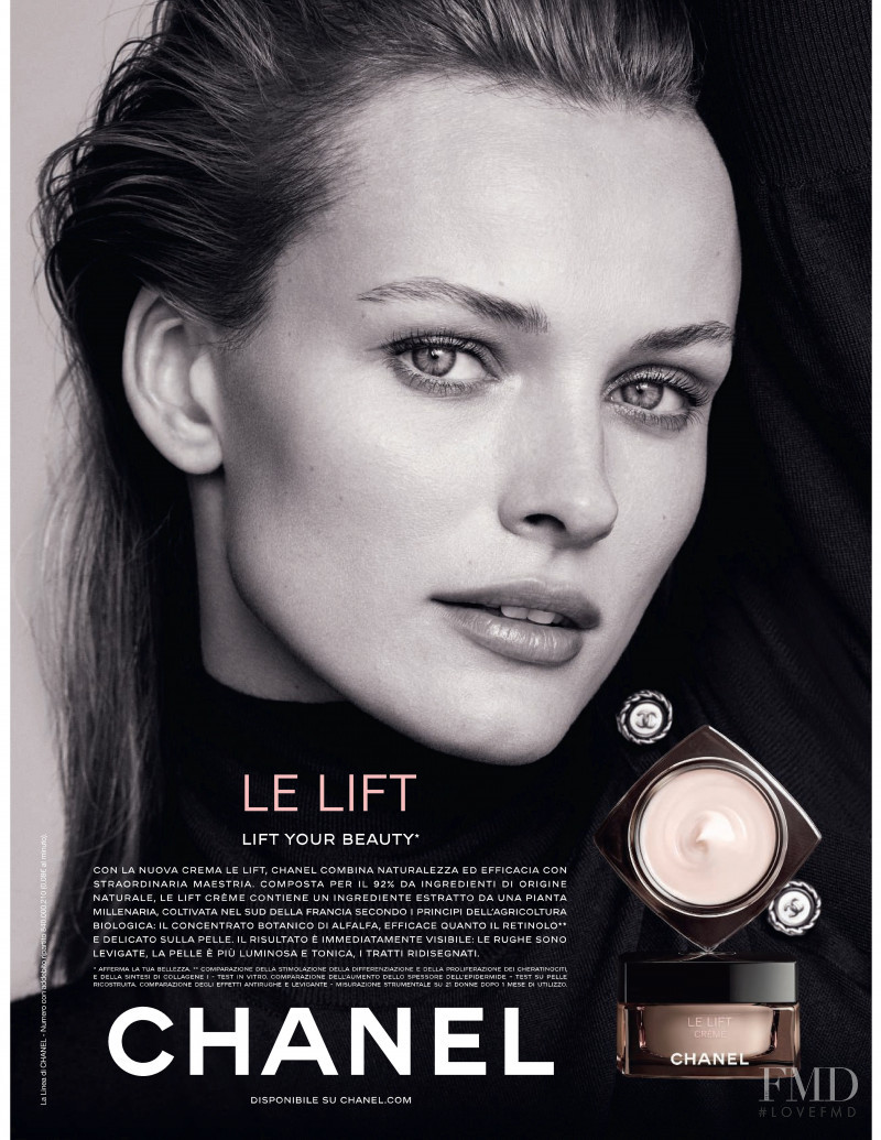Edita Vilkeviciute featured in  the Chanel Beauty advertisement for Spring/Summer 2020