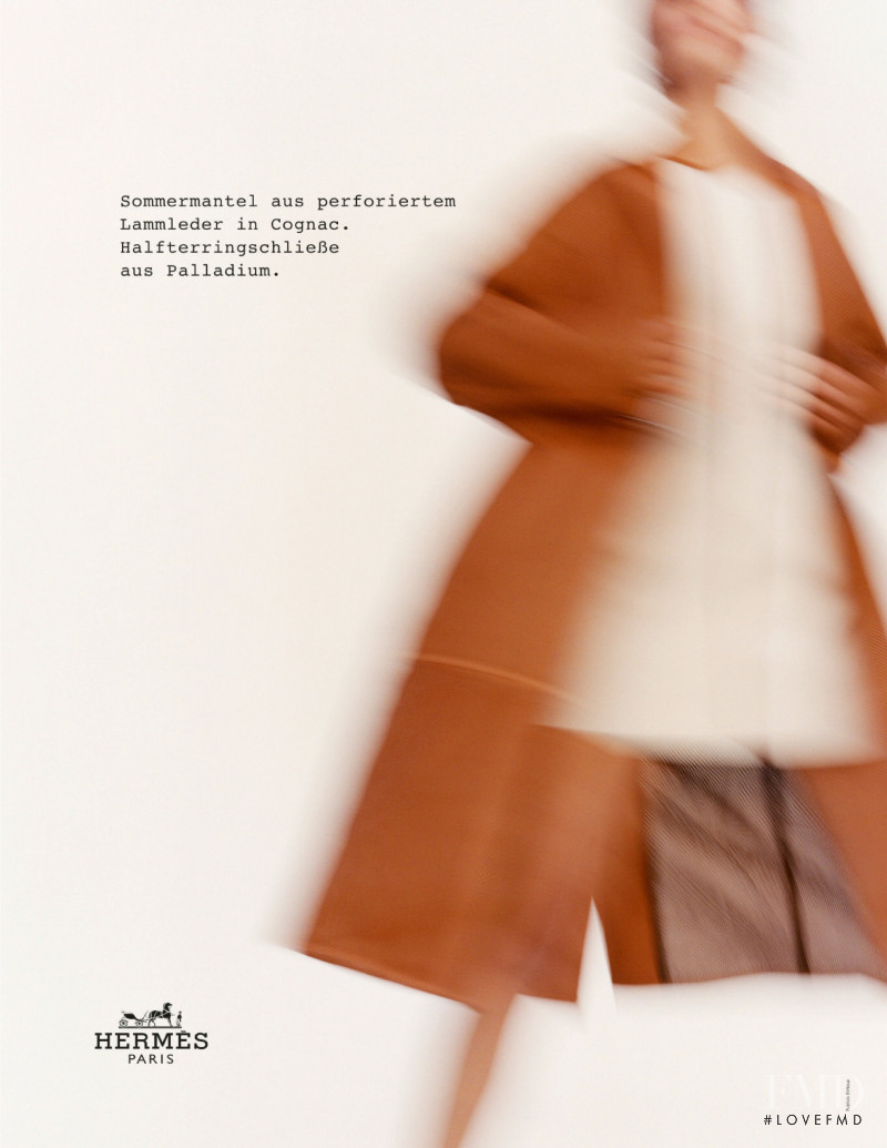 Sara Blomqvist featured in  the Hermès advertisement for Spring/Summer 2020