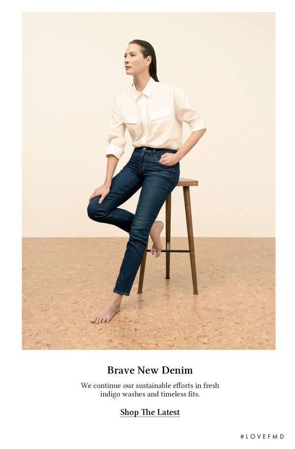 Christy Turlington featured in  the J Brand advertisement for Spring/Summer 2020