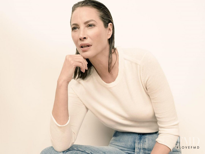 Christy Turlington featured in  the J Brand advertisement for Spring/Summer 2020