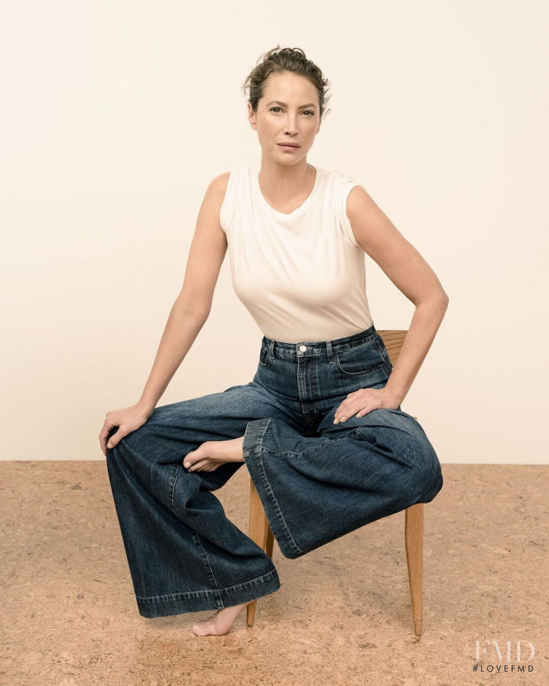 Christy Turlington featured in  the J Brand advertisement for Spring/Summer 2020