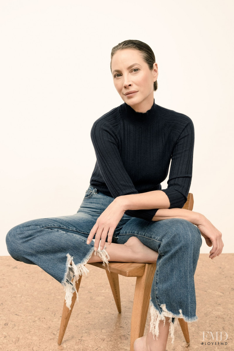 Christy Turlington featured in  the J Brand advertisement for Spring/Summer 2020