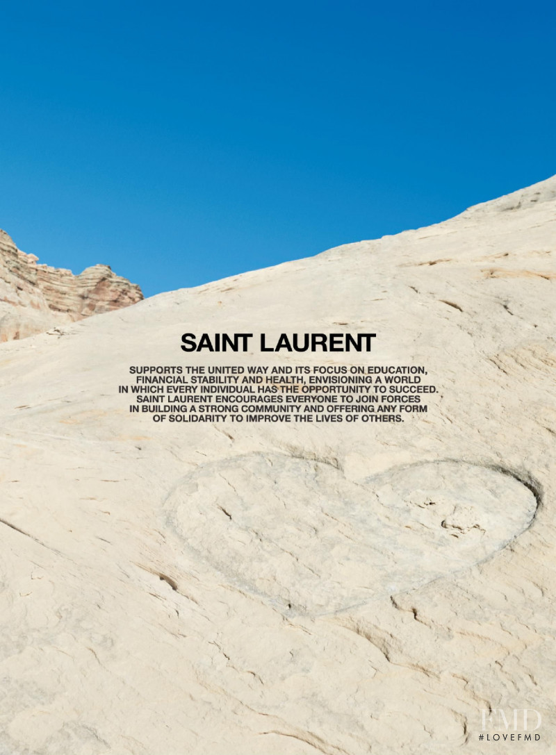 Saint Laurent advertisement for Summer 2020