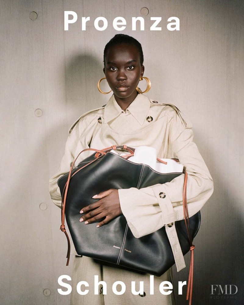 Achenrin Madit featured in  the Proenza Schouler advertisement for Spring/Summer 2020