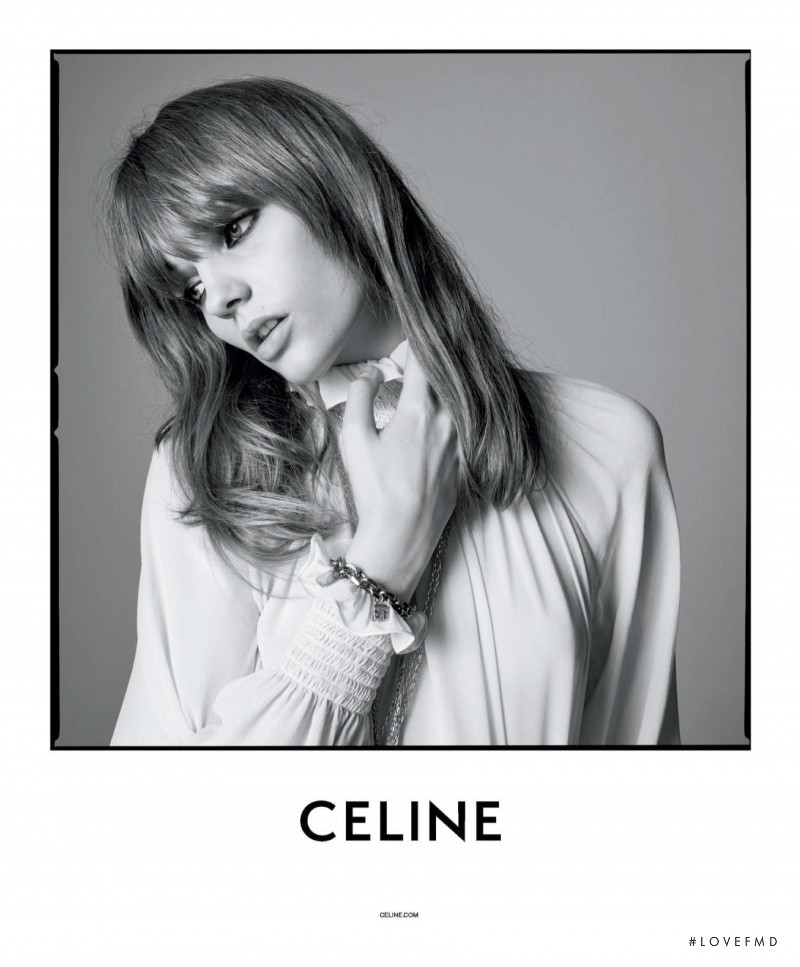 Fran Summers featured in  the Celine advertisement for Spring/Summer 2020