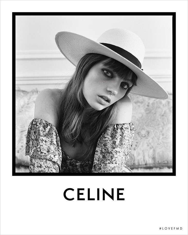 Fran Summers featured in  the Celine advertisement for Spring/Summer 2020