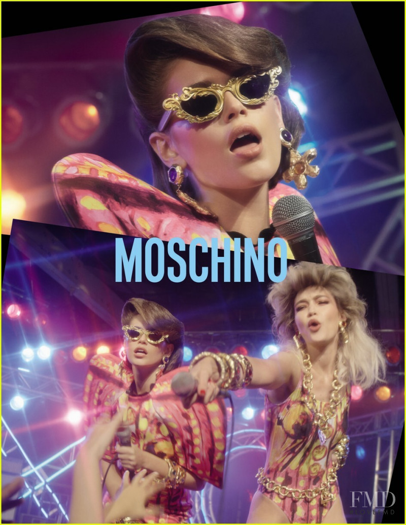 Gigi Hadid featured in  the Moschino advertisement for Spring/Summer 2020