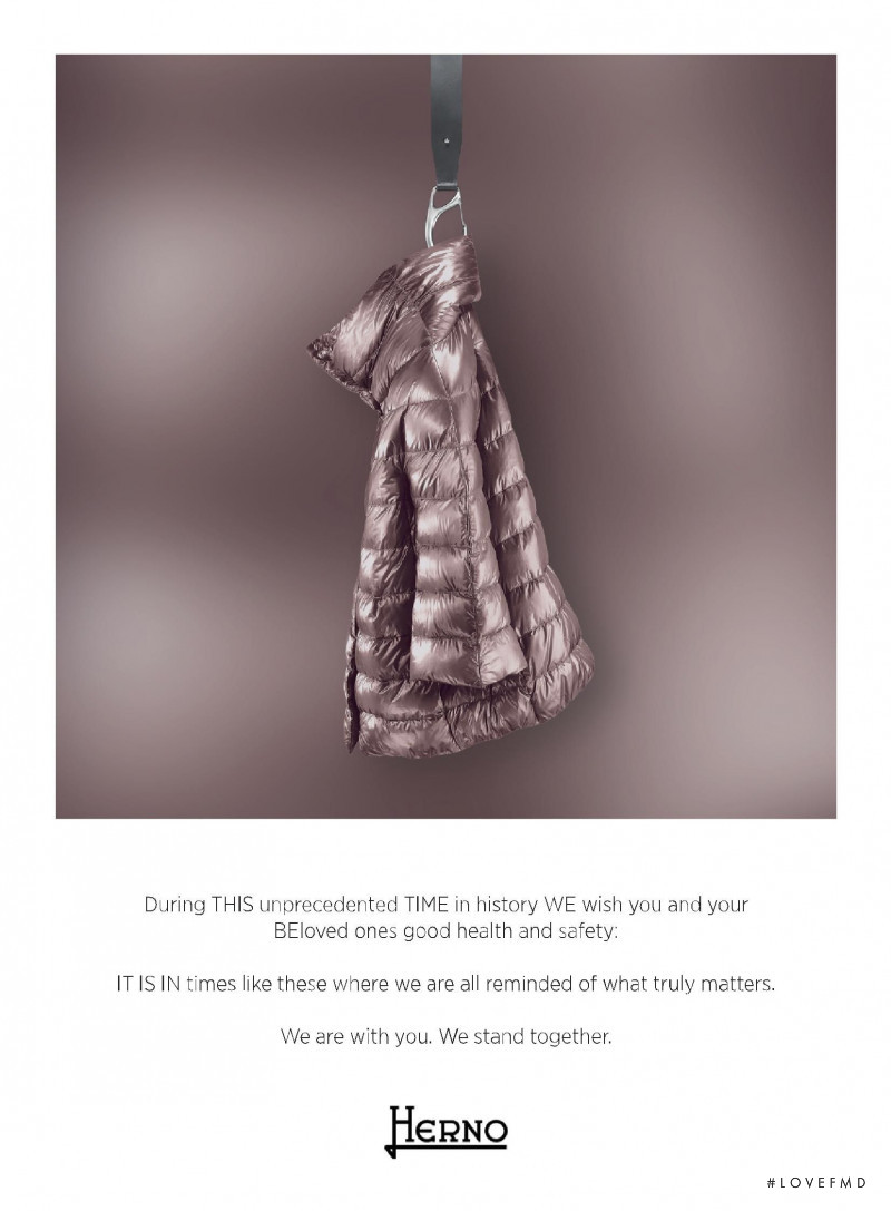 Herno advertisement for Spring/Summer 2020