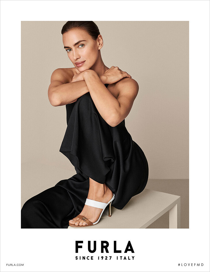 Irina Shayk featured in  the Furla advertisement for Spring/Summer 2020