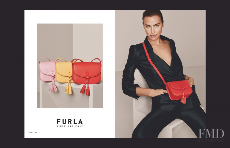 Irina Shayk featured in  the Furla advertisement for Spring/Summer 2020