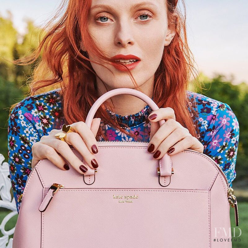 Karen Elson featured in  the Kate Spade New York advertisement for Spring/Summer 2020