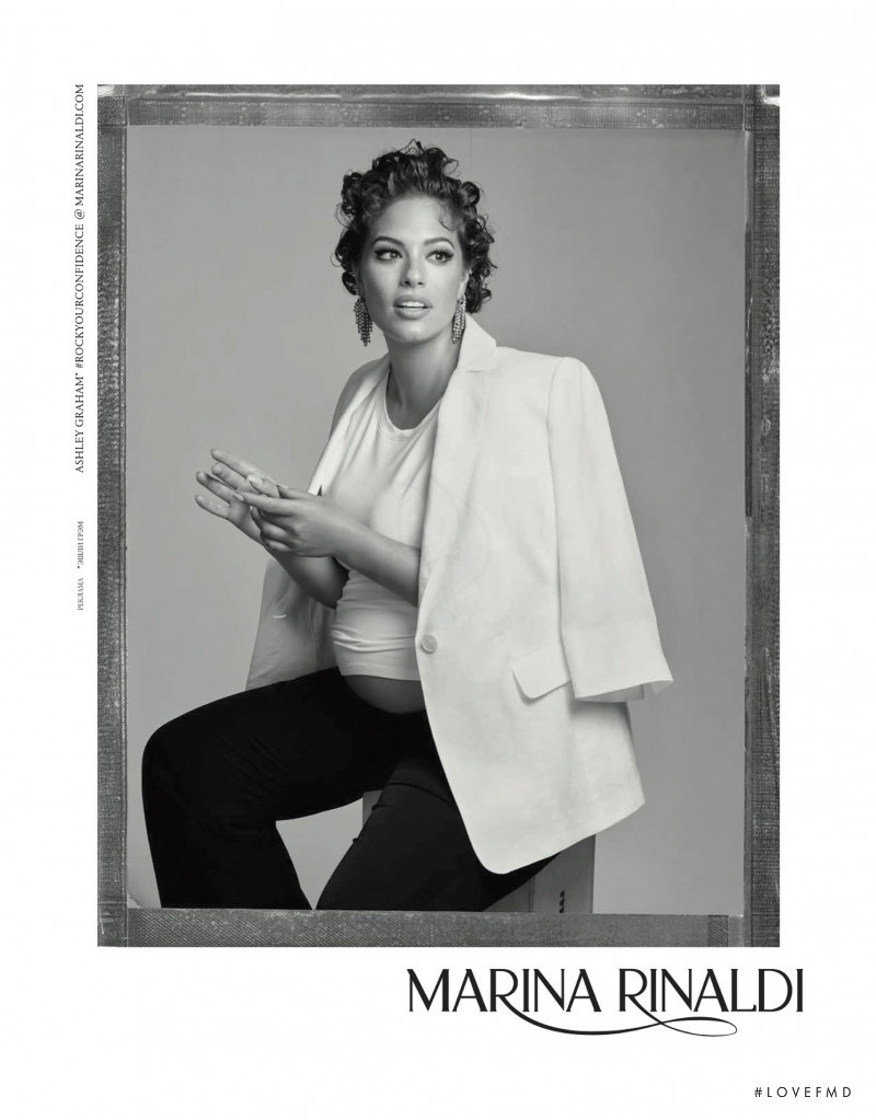 Ashley Graham featured in  the Marina Rinaldi advertisement for Spring/Summer 2020