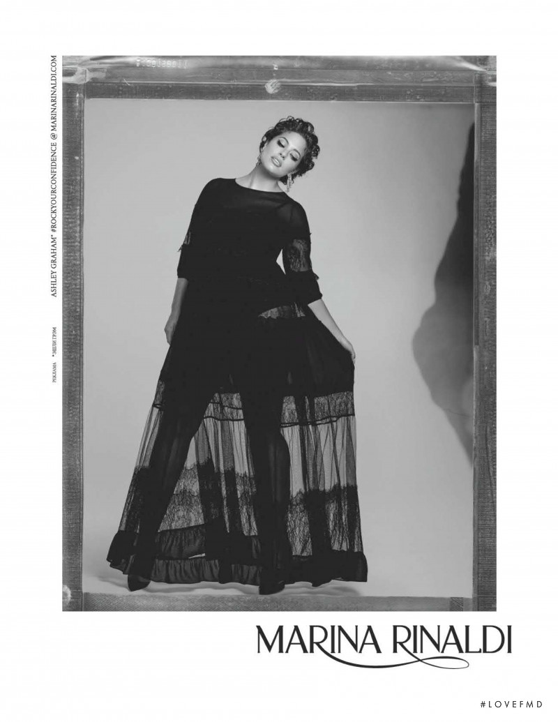 Ashley Graham featured in  the Marina Rinaldi advertisement for Spring/Summer 2020