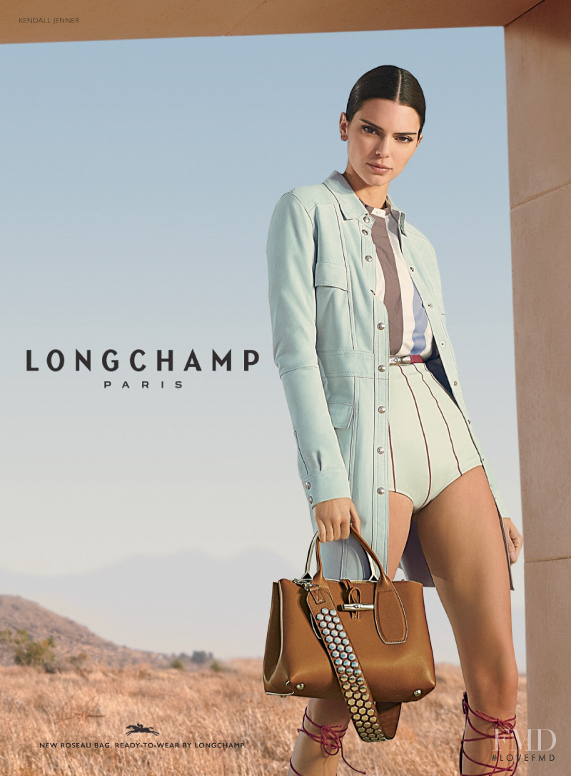 Kendall Jenner featured in  the Longchamp advertisement for Spring/Summer 2020