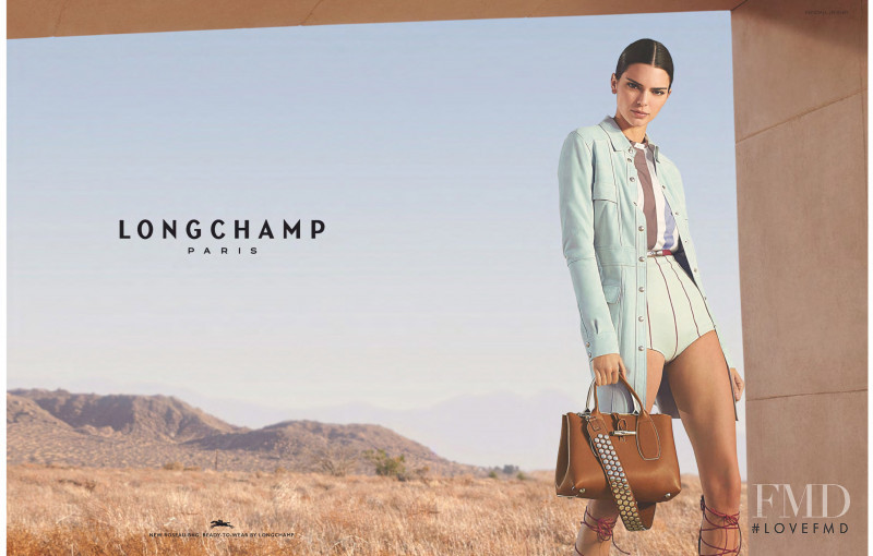 Kendall Jenner featured in  the Longchamp advertisement for Spring/Summer 2020