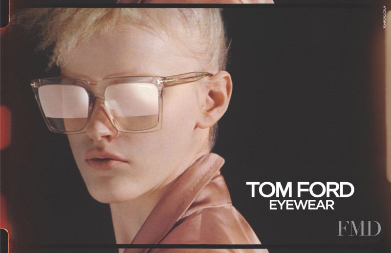 Hannah Motler featured in  the Tom Ford Eyewear advertisement for Spring/Summer 2020