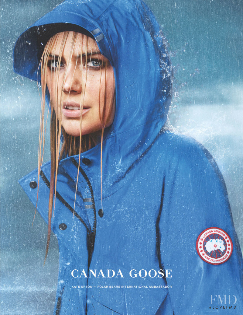 Kate Upton featured in  the Canada Goose advertisement for Spring/Summer 2020
