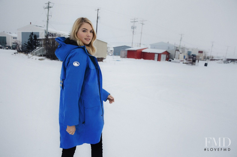 Kate Upton featured in  the Canada Goose advertisement for Spring/Summer 2020