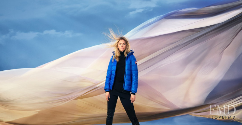 Kate Upton featured in  the Canada Goose advertisement for Spring/Summer 2020