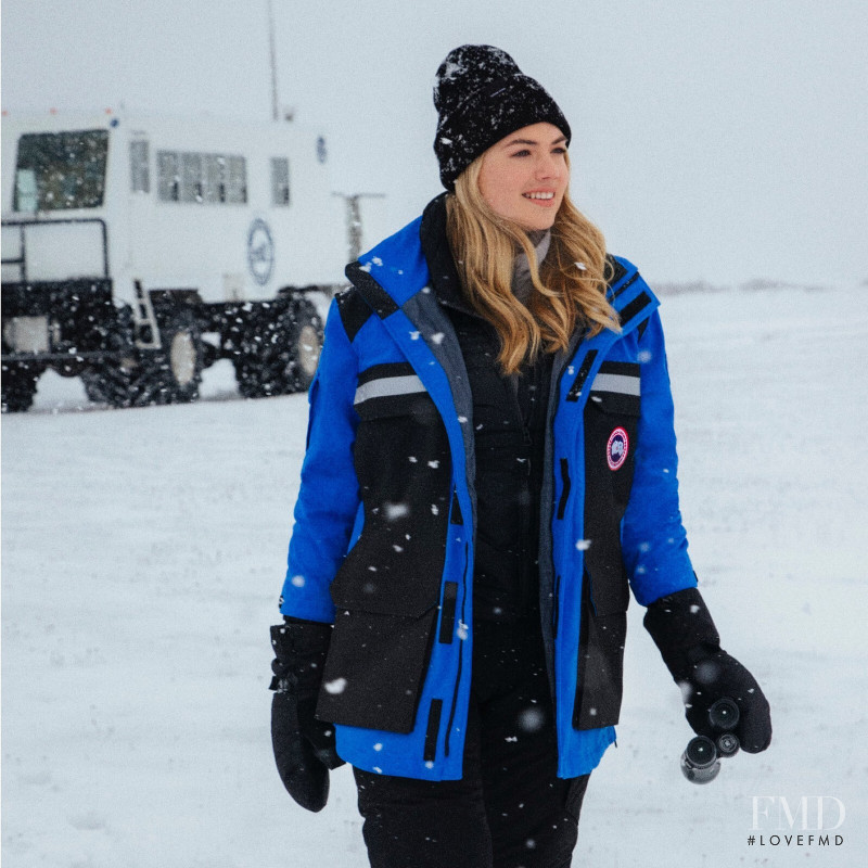 Kate Upton featured in  the Canada Goose advertisement for Spring/Summer 2020