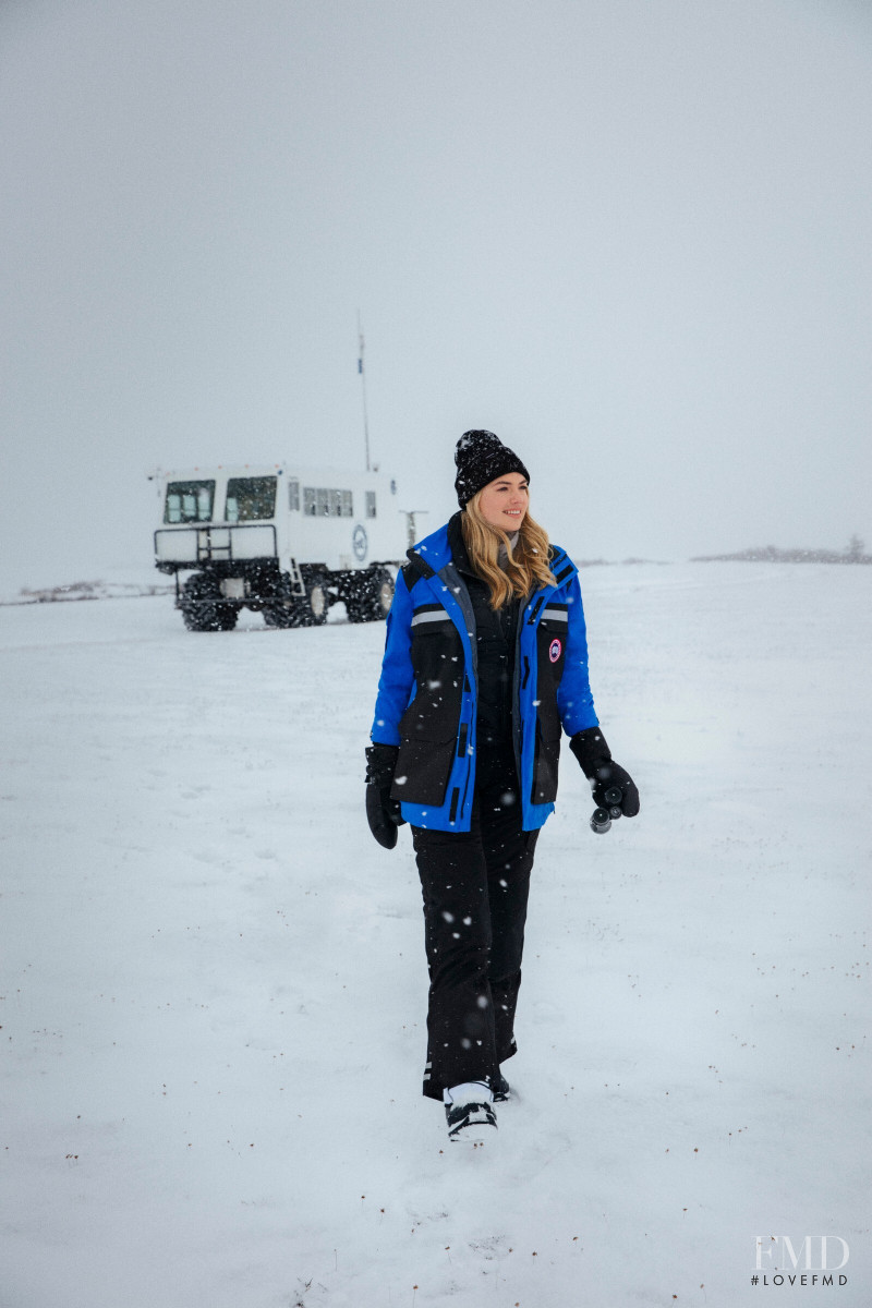 Kate Upton featured in  the Canada Goose advertisement for Spring/Summer 2020