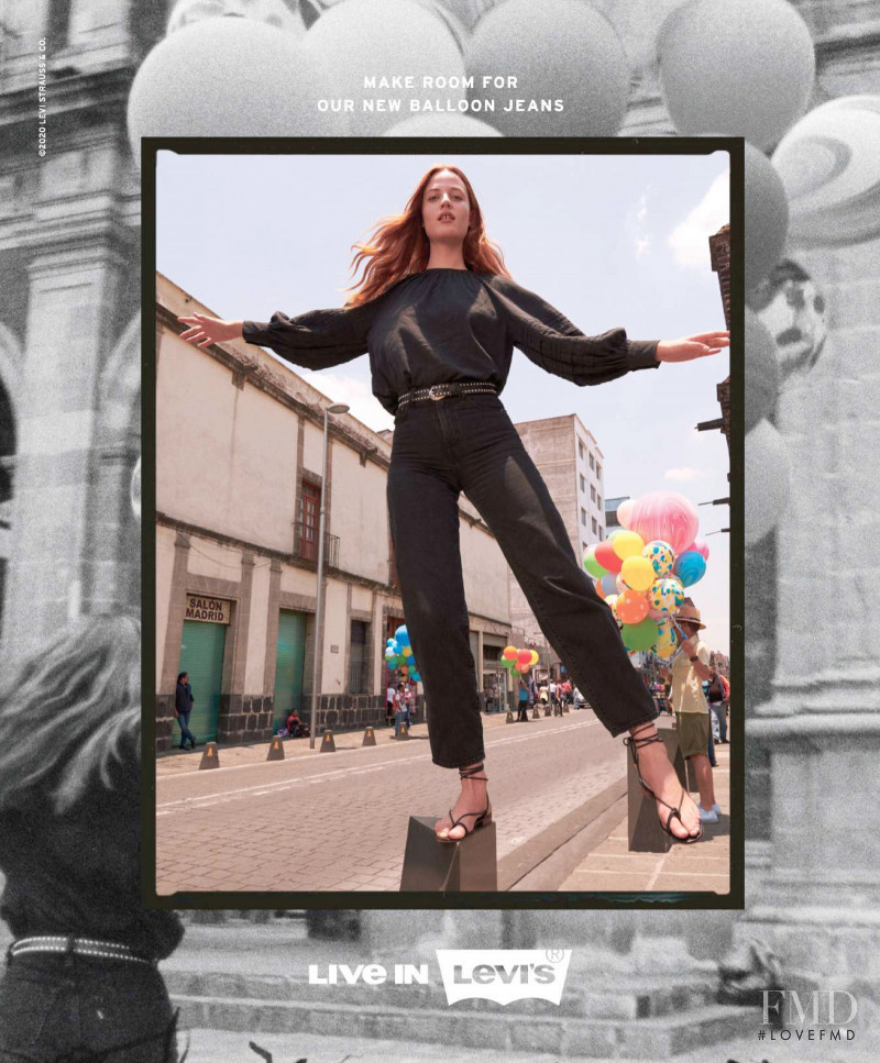 Julia Banas featured in  the Levi’s advertisement for Spring/Summer 2020
