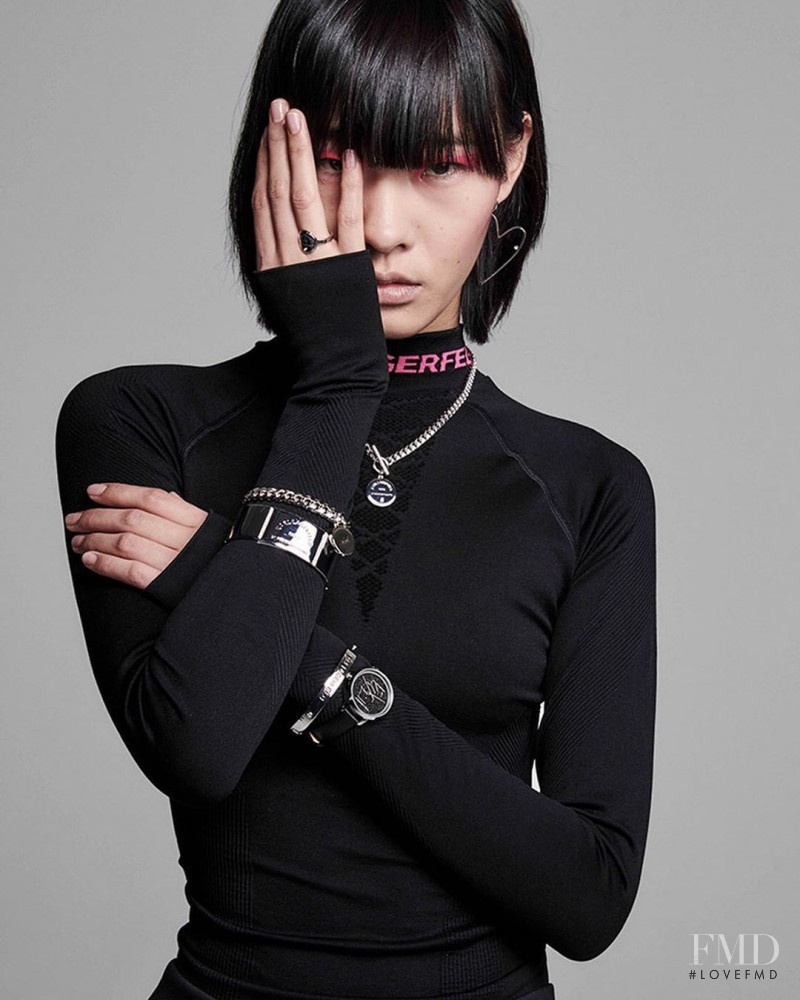 Rui Nan Dong featured in  the Karl Lagerfeld advertisement for Spring/Summer 2020