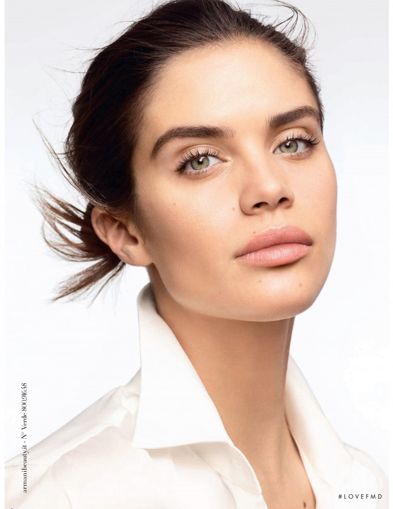 Sara Sampaio featured in  the Armani Beauty advertisement for Spring/Summer 2020