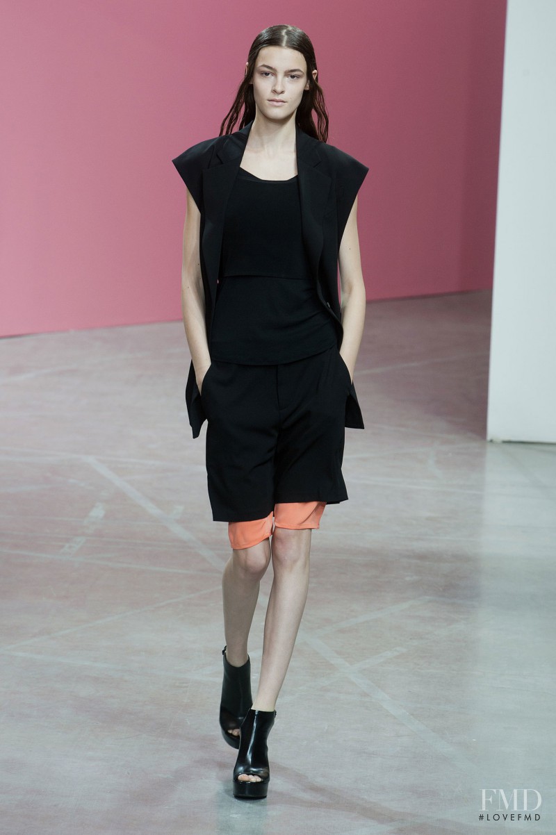 Kremi Otashliyska featured in  the Olivier Theyskens fashion show for Spring/Summer 2014