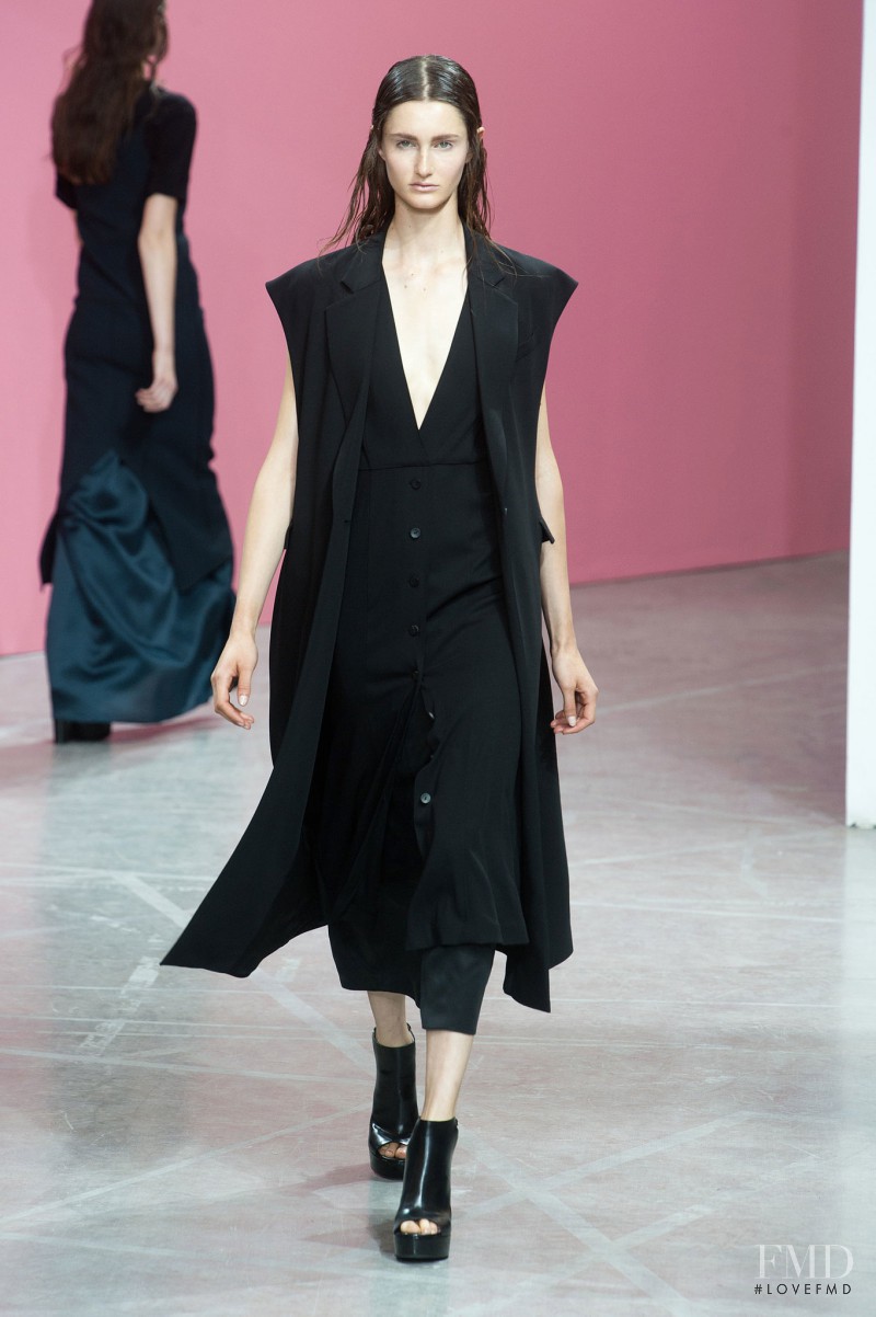 Mackenzie Drazan featured in  the Olivier Theyskens fashion show for Spring/Summer 2014