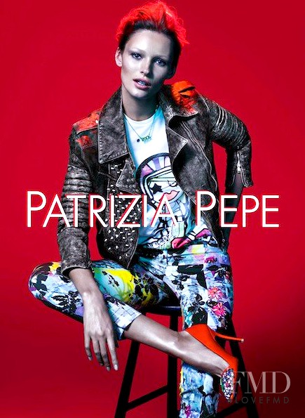 Edita Vilkeviciute featured in  the Patrizia Pepe advertisement for Spring/Summer 2013