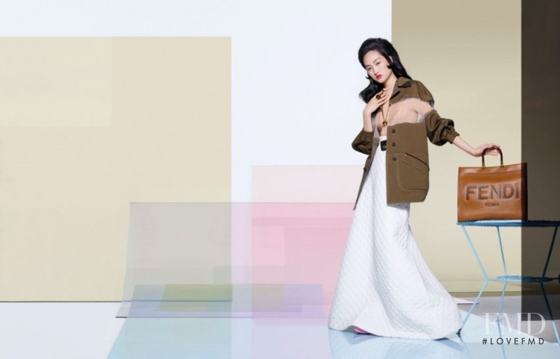 Jing Wen featured in  the Fendi advertisement for Spring/Summer 2020